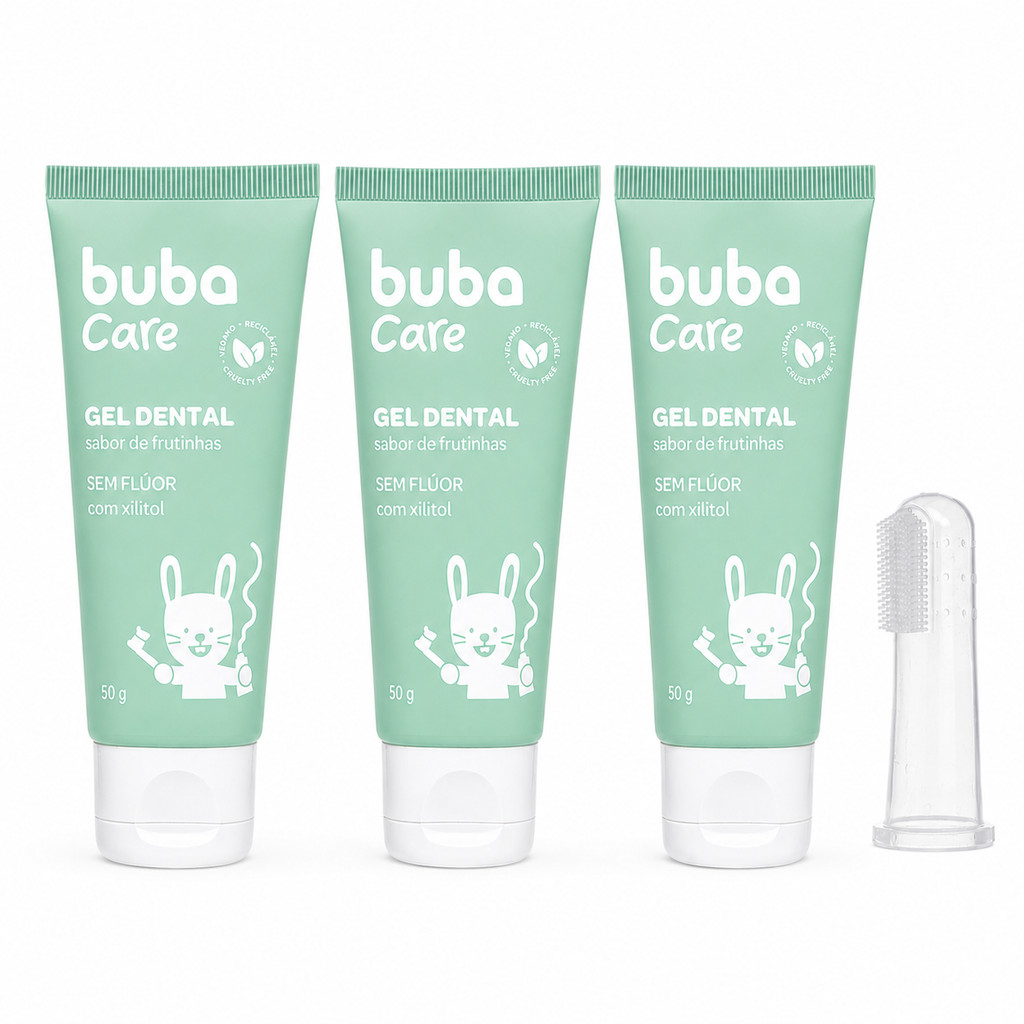 3 Gel Dental para Bebê Buba Care