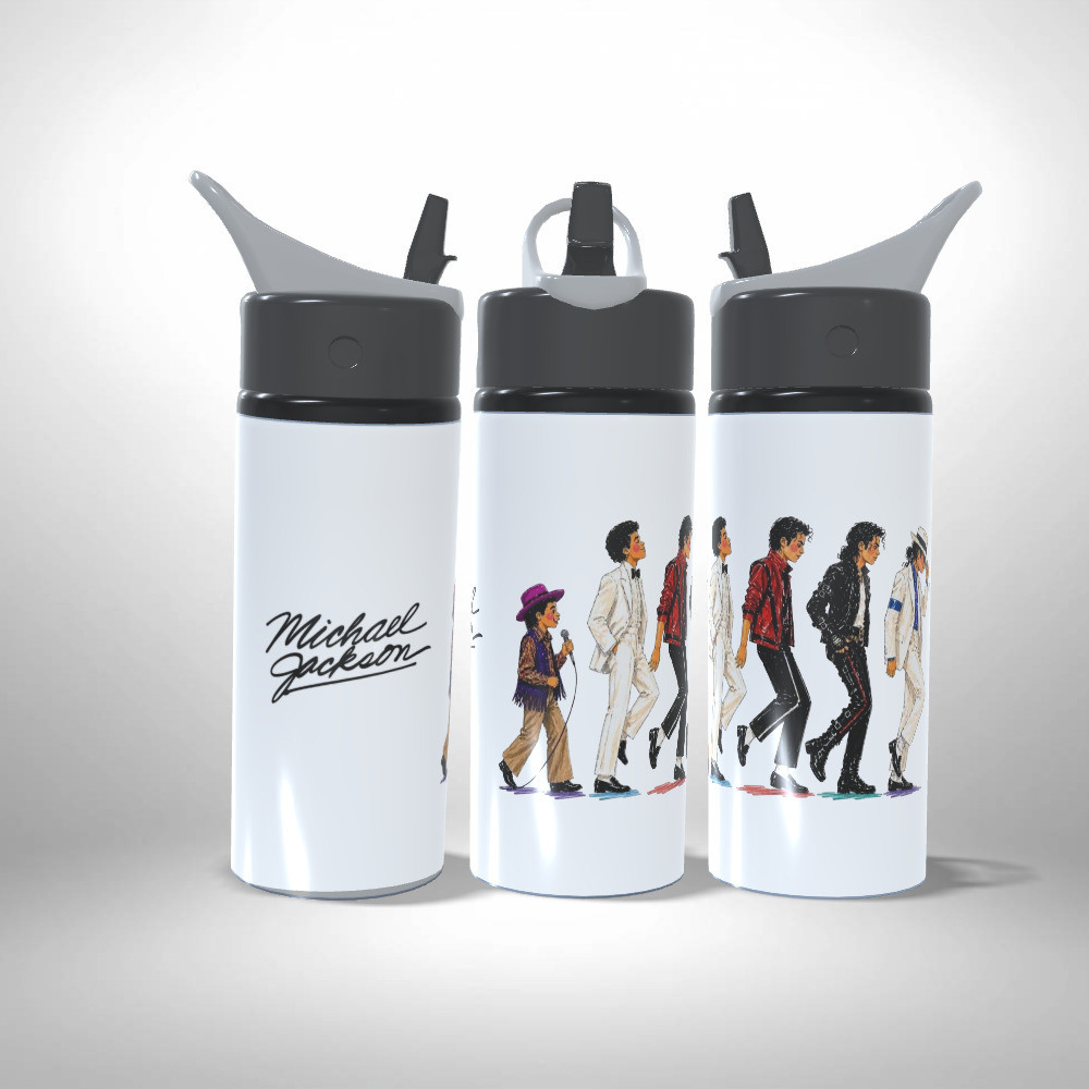 Garrafa Squeeze Tributo ao Rei do Pop Michael Jackson
