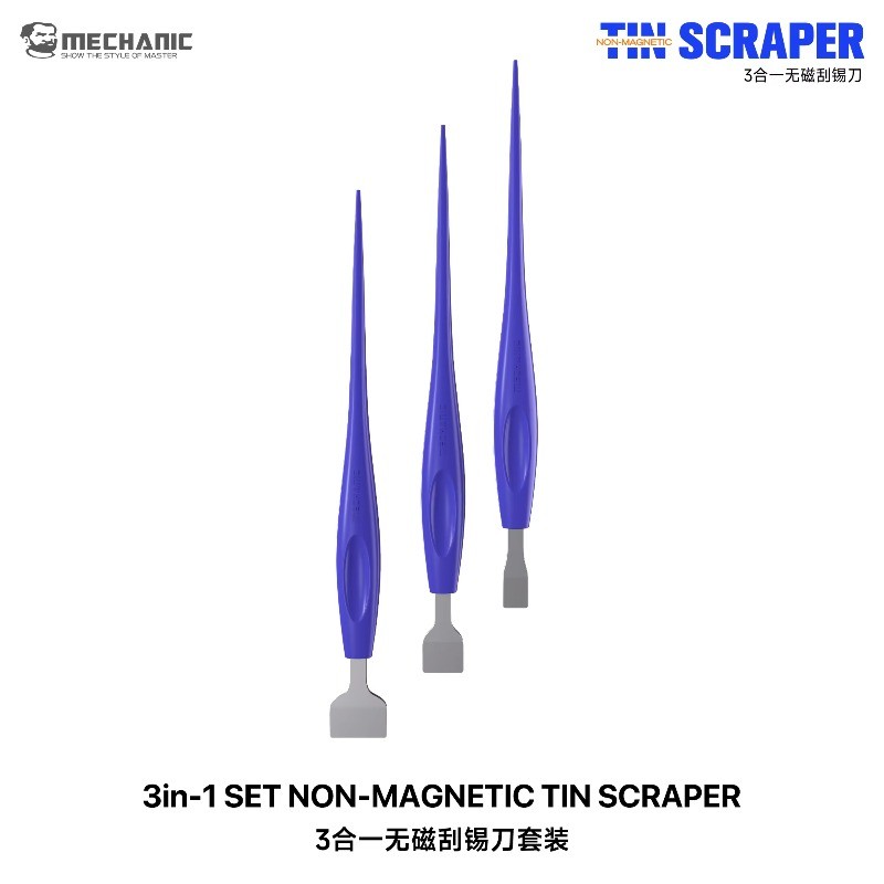 Conjunto De Lâmina De Pasta De Solda Mecânica TS3 3 Em 1 Para Chip De Celular CPU BGA Reballing Estêncil Raspador Lata F