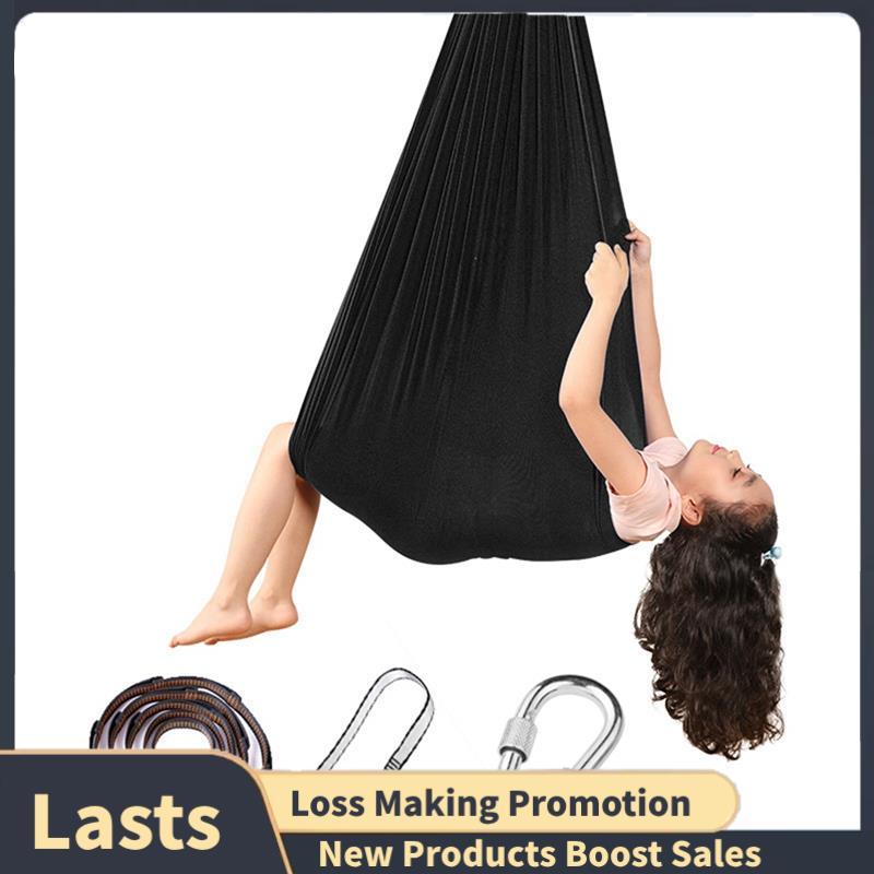 Cuddle Swing Respirável Portátil Snuggle Hammock-Elastic Pendurado Cadeira Com Mosquetão De Corda , Peso Leve Para Relax