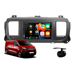 Central Multimídia Carplay Citroen Jumpy 2017 À 2023