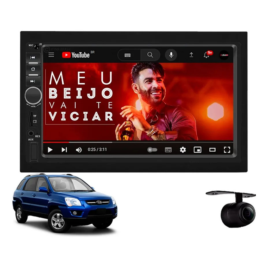Central Multimídia Kia Sportage 2004 À 2010