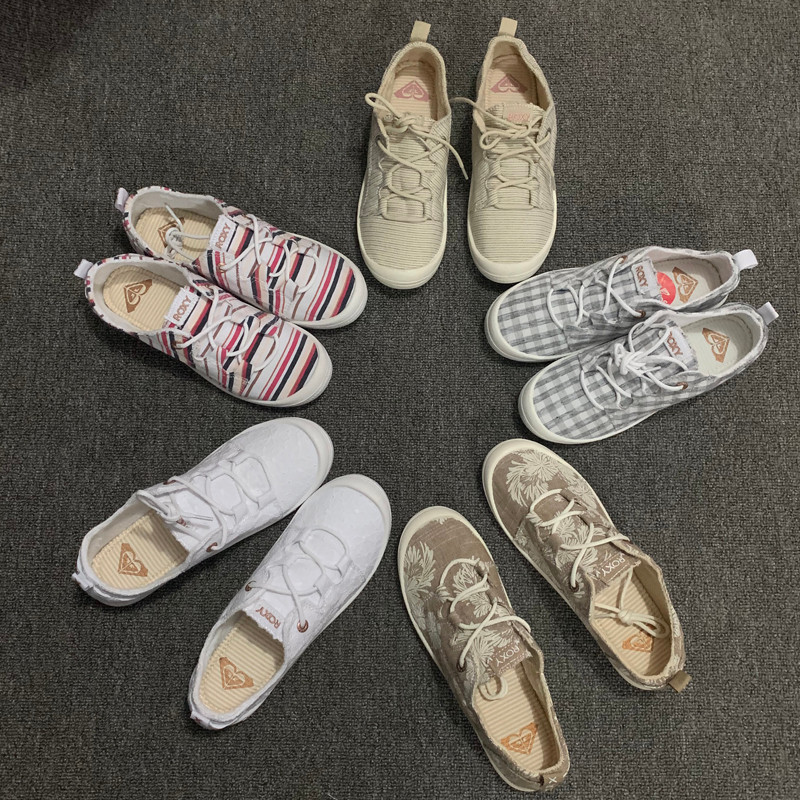 Europeu americano exportação sapatos de lona almofada de memória rendas sapatos femininos sapatos de sola macia sapatos