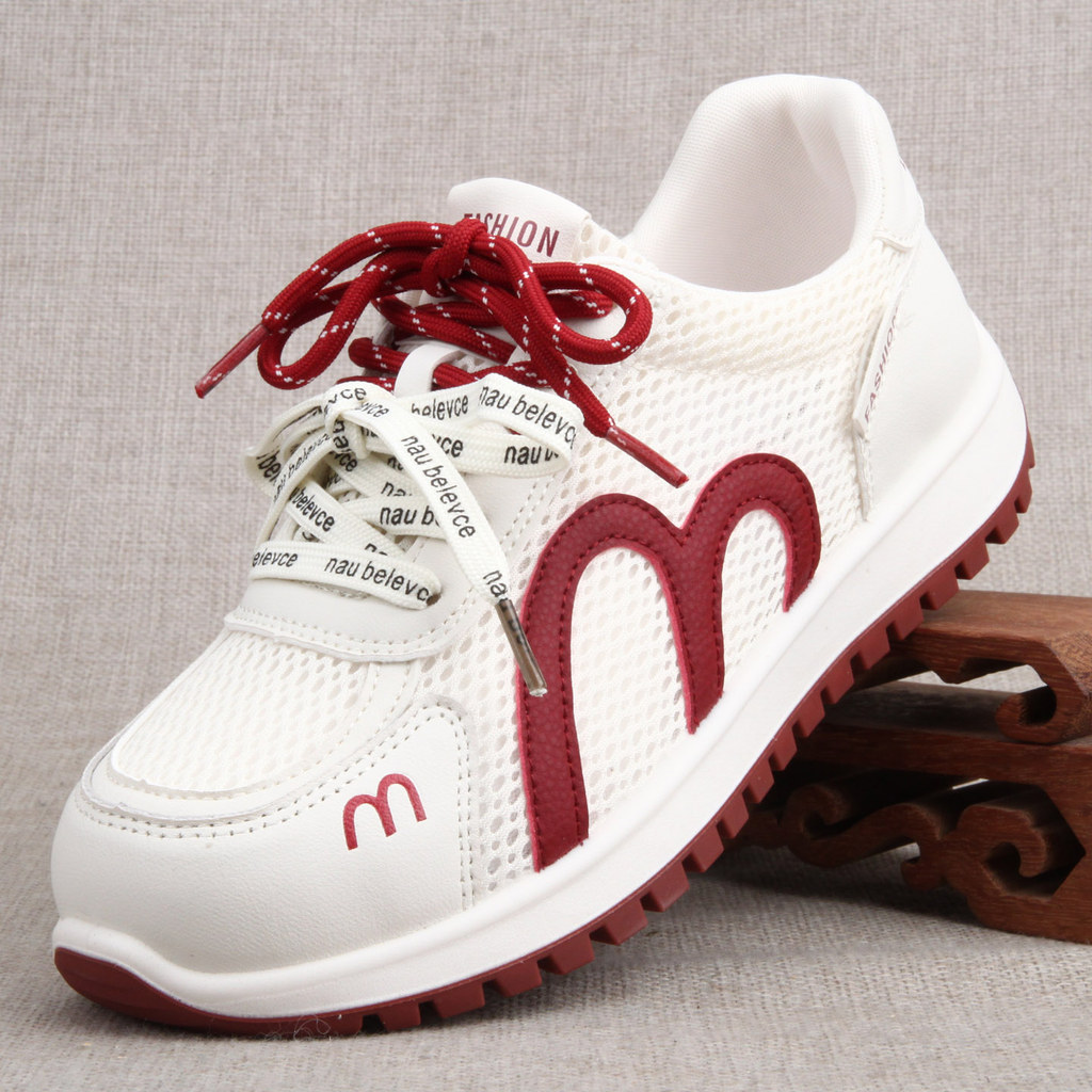 Verão respirável sapatos femininos sapatos de malha velho pequim sapatos de pano leve sola macia juventude moda sapatos