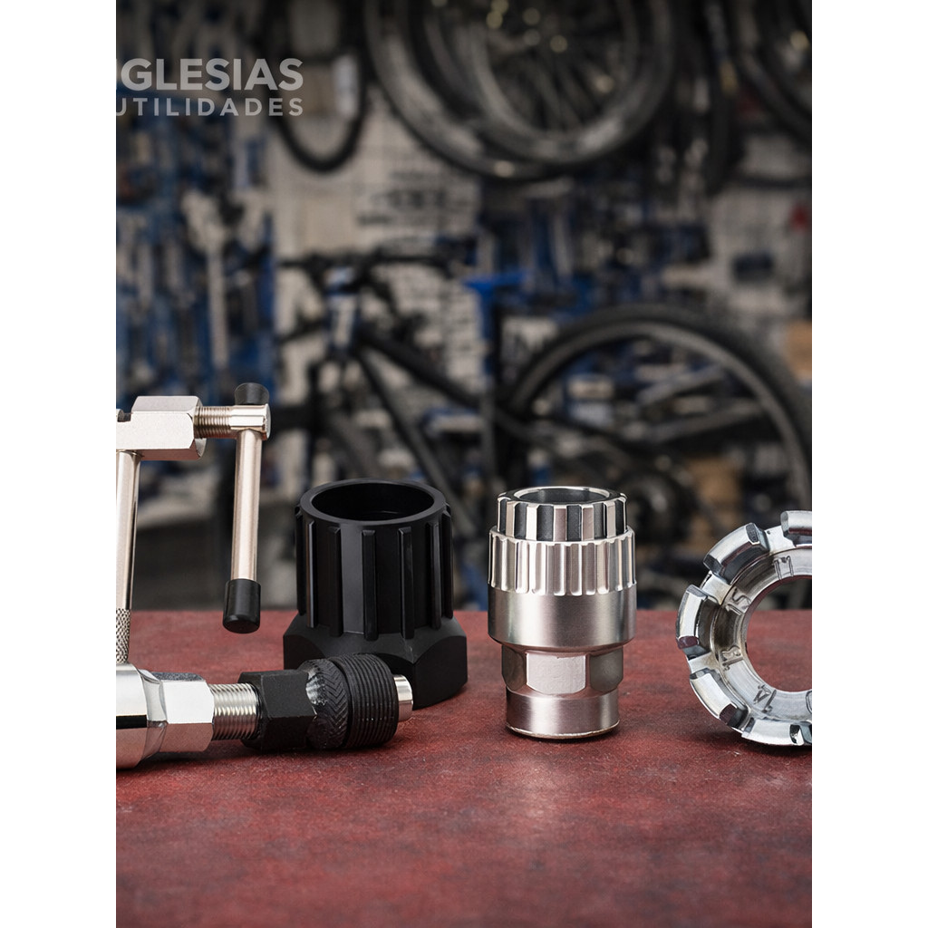 Kit De Chave Corrente Pedivela Movimento Central Para Consertos Reparos Para Bike Extrator