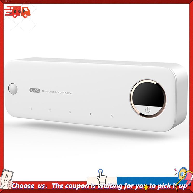Esterilizador De Armazenamento De Escova De Dentes UV Suporte Recarregável Para Montagem Na Parede Com Display LED Acess