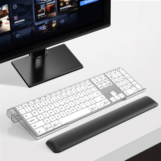 FTTOT ergonômico teclado de computador resto aumentado em forma de Z suporte de descanso de teclado acrílico transparent