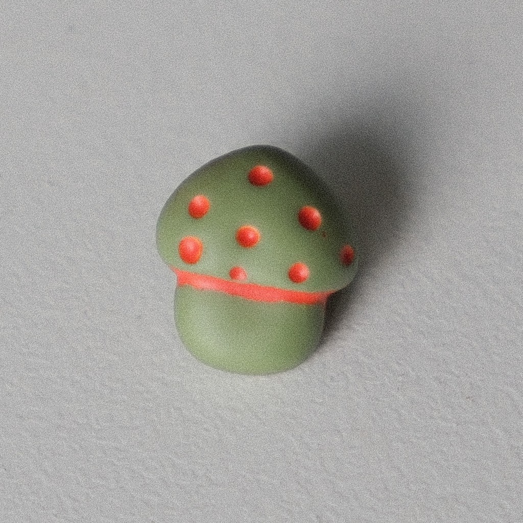 Cerca de 12mm preço de uma peça jardim têxtil britânico estilo conto de fadas laranja bolinhas botão de cogumelo verde