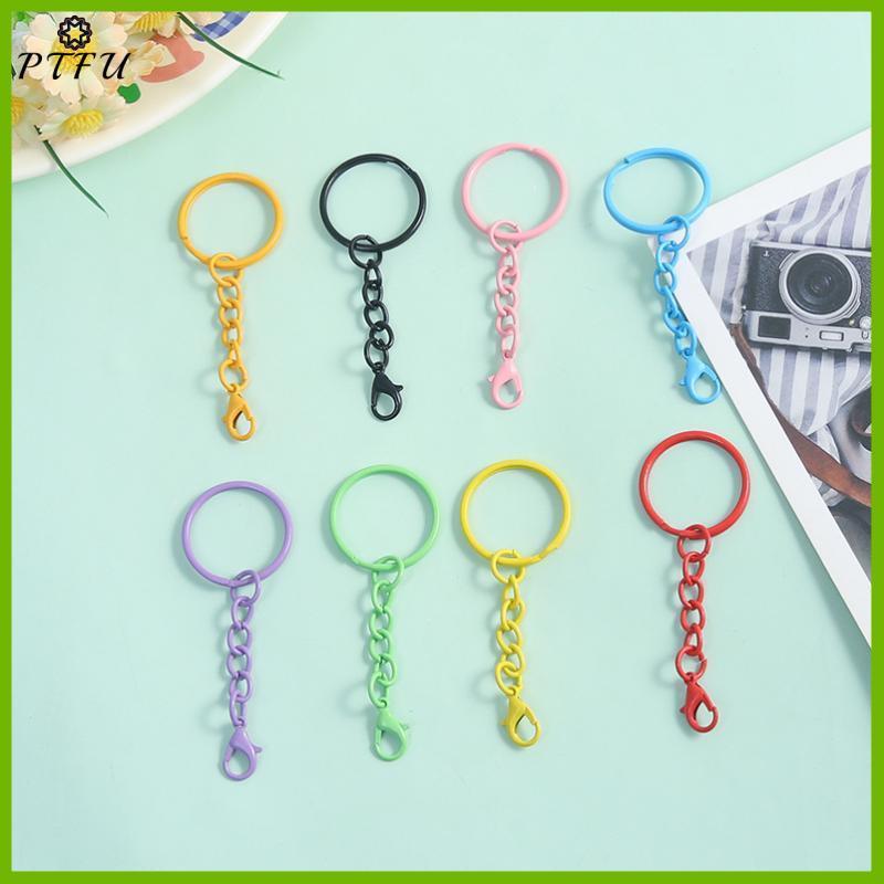 PTFU > Chaveiro De Metal Colorido Com Corrente E Fecho Lagosta , Faça Você Mesmo , Fabricação De Joias , Artesanal Em Ma