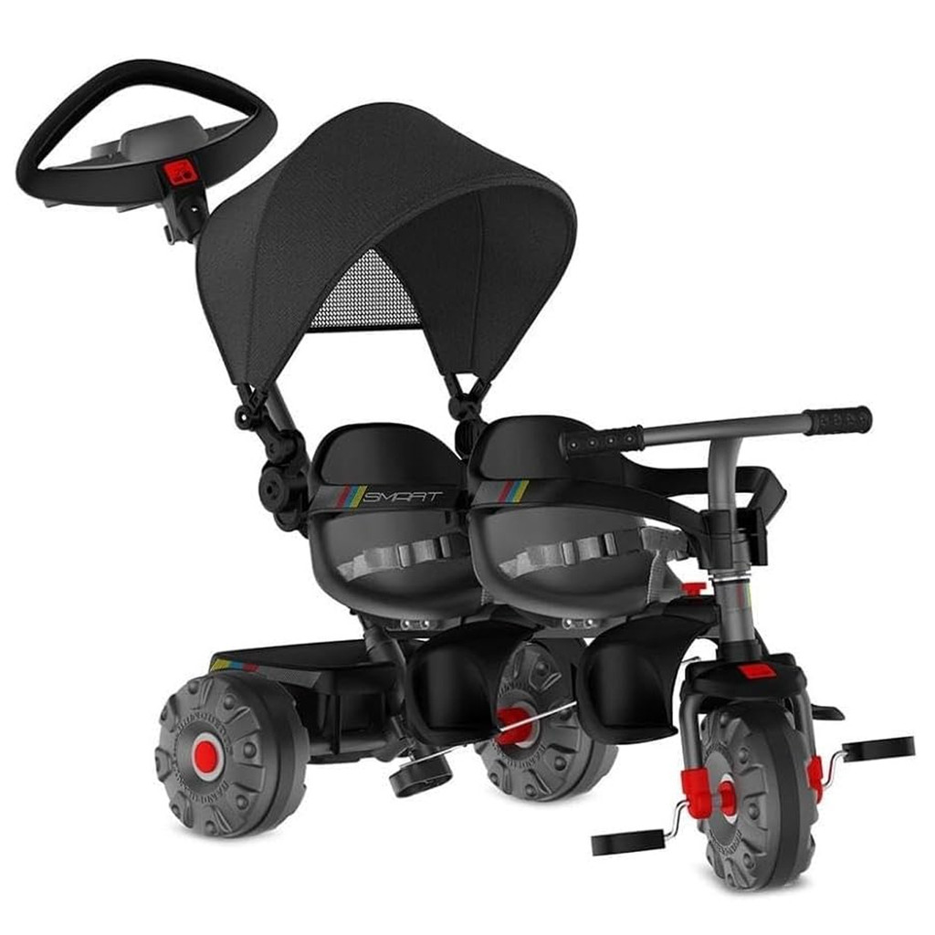 Triciclo Smart Bandeirante 2 Lugares | Haste Direcionável | Capota Retrátil | 1/2un #26679VB