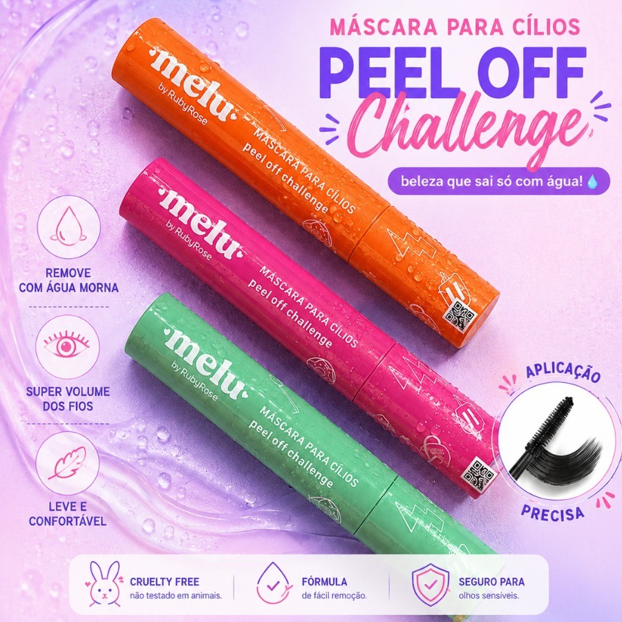 Rímel Melu RubyRose Volume Extra Mascara Aprova d'água