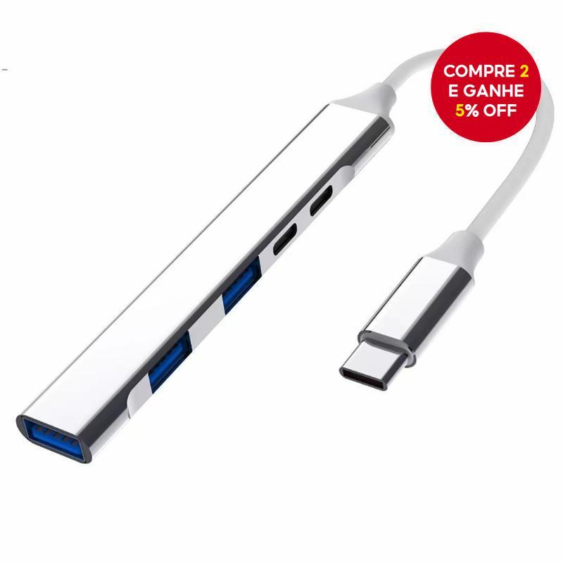 USB C HUB 5 em 1 divisor SATA para tipo C 3.0 adaptador SSD de alumínio extensão dispositivos de tablet transferência