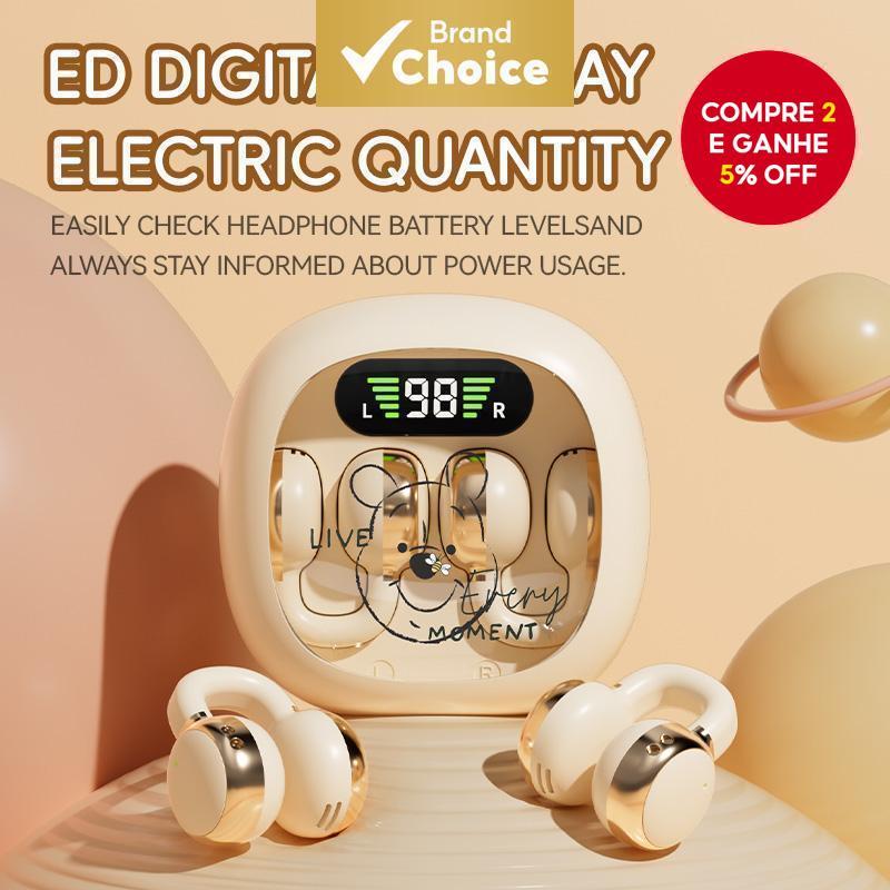 Disney X31 Fones De Ouvido TWS Sem Fio Bluetooth ANC Alta Fidelidade Estéreo ENC Mickey Urso Para Esportes