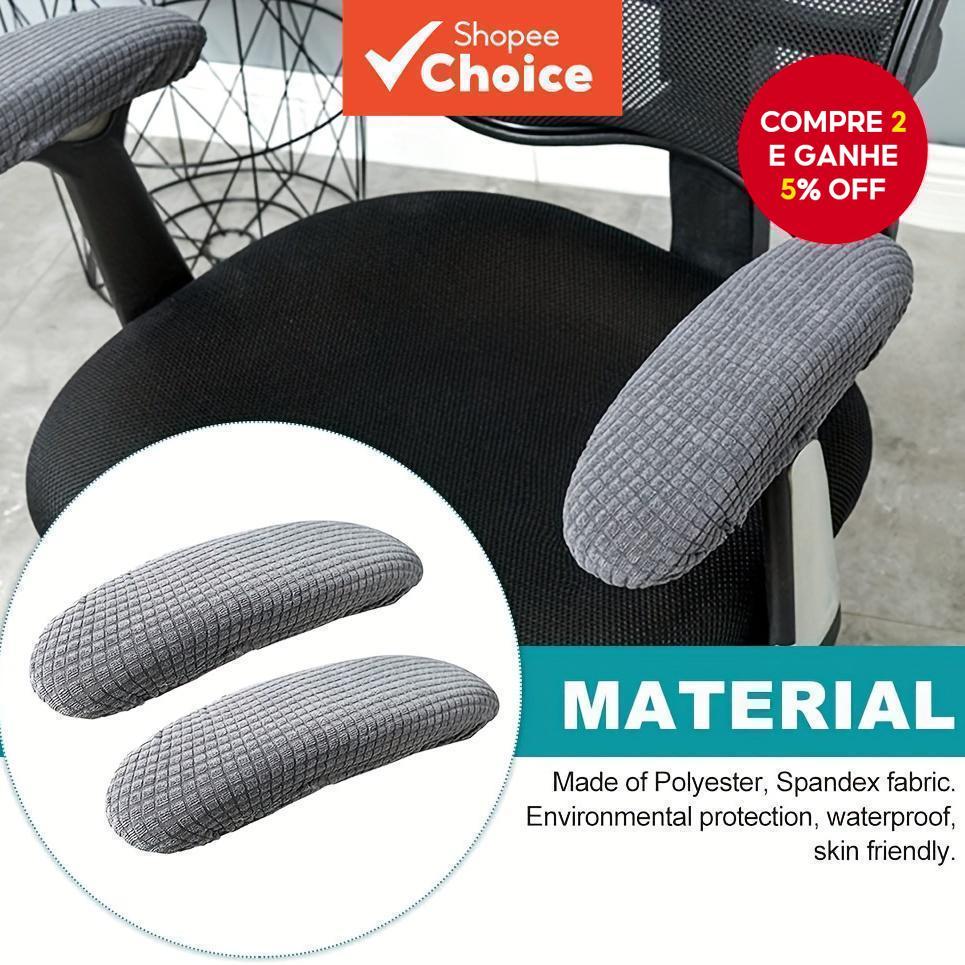 Conjunto De Almofadas Extensíveis Para Apoio De Braço , 2 Peças , Cadeiras De Escritório , Protege Os Braços , Manchas D