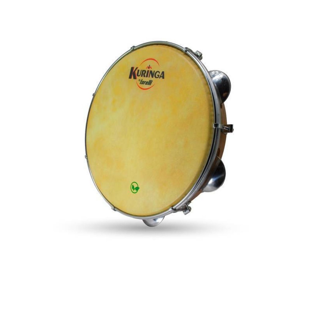 Pandeiro 10" Vegano Madeira Platinela Inox Kuringa by Torelli