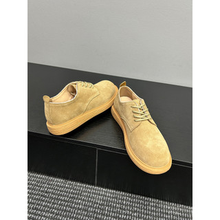 [Baba Xiansen] Sapatos masculinos de sola grossa, sapatos casuais leves, combinados, bico grande, tênis retrô, originais