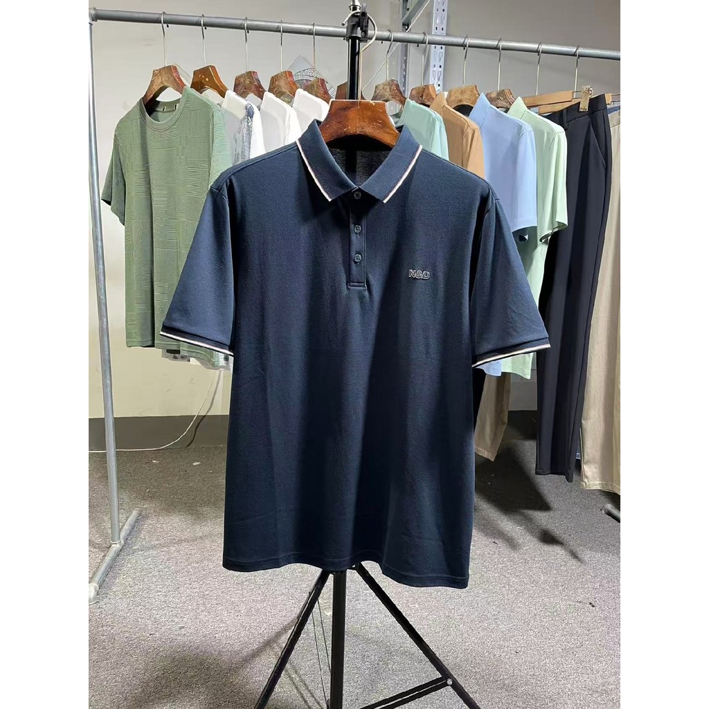 Armário de retirada H Home!Patch impresso frisado piso algodão pedido restante verão Wear Tag masculino bonito lapela ca