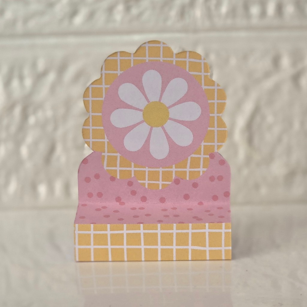 Porta bis duplo Margaridas ROSA - PEGUE E MONTE - kit festa lembrancinhas mimos decoração personalizados