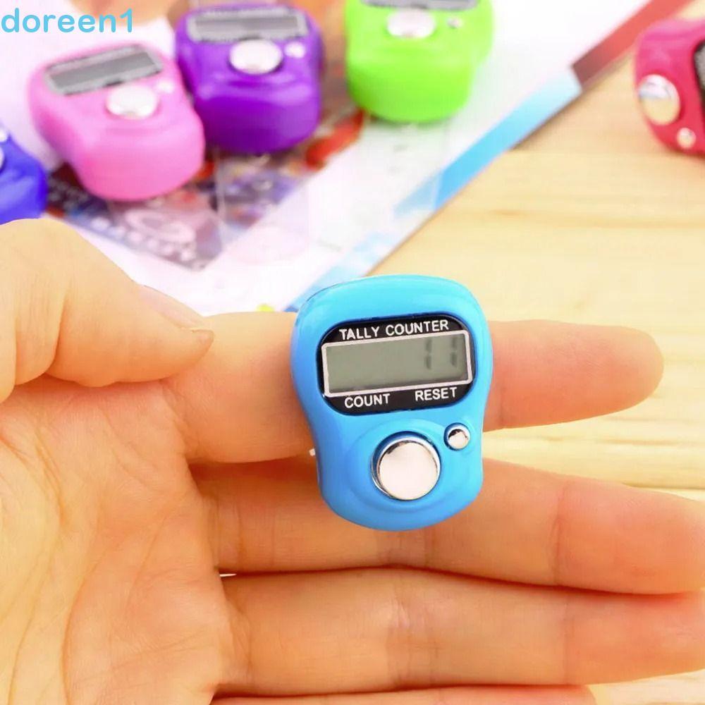 Contador De Linha De Tricô DOREEN , Mini Contagem De Anel De Dedo Portátil , Instrumentos Manuais Digitais Polegar