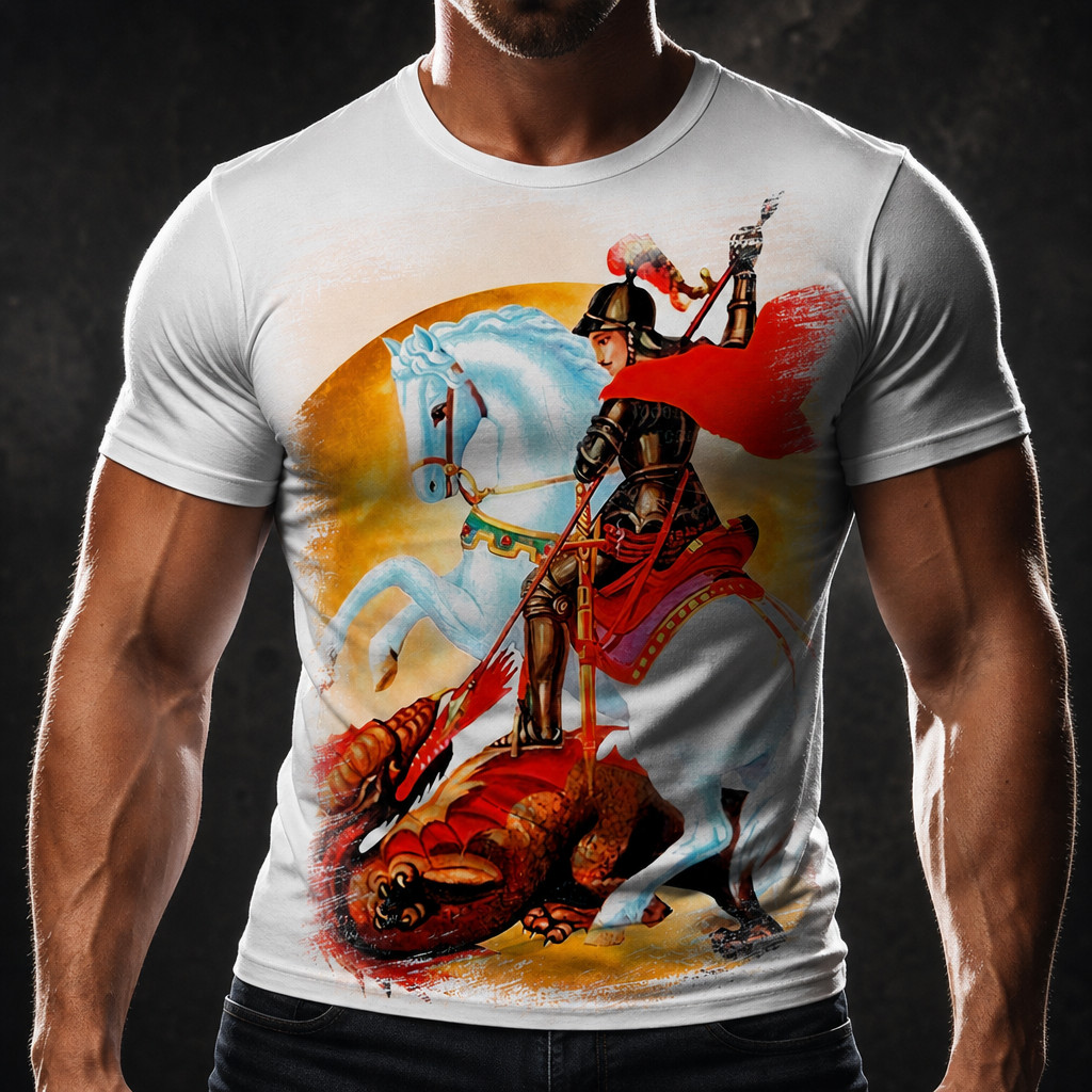 Camiseta Católico São Jorge Santo 1 A