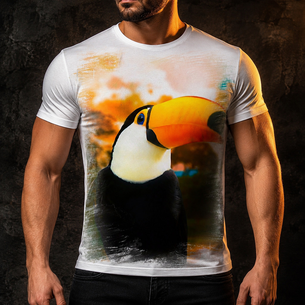 Camisa Camiseta Tucano Bird Ave Pássaro