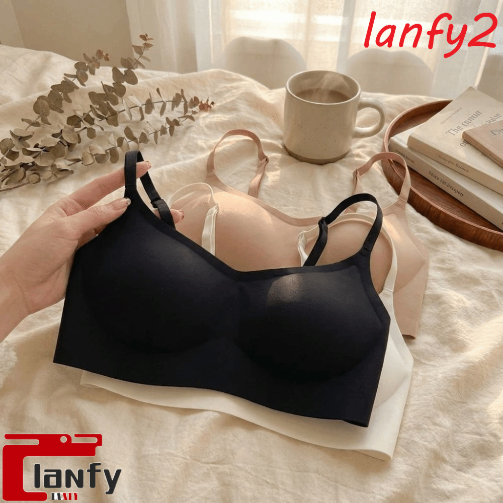 LANFY Push-up Lingerie , Sutiãs Sem Fio Respiráveis Rastros , Roupa Íntima Feminina Fina E Macia Confortável
