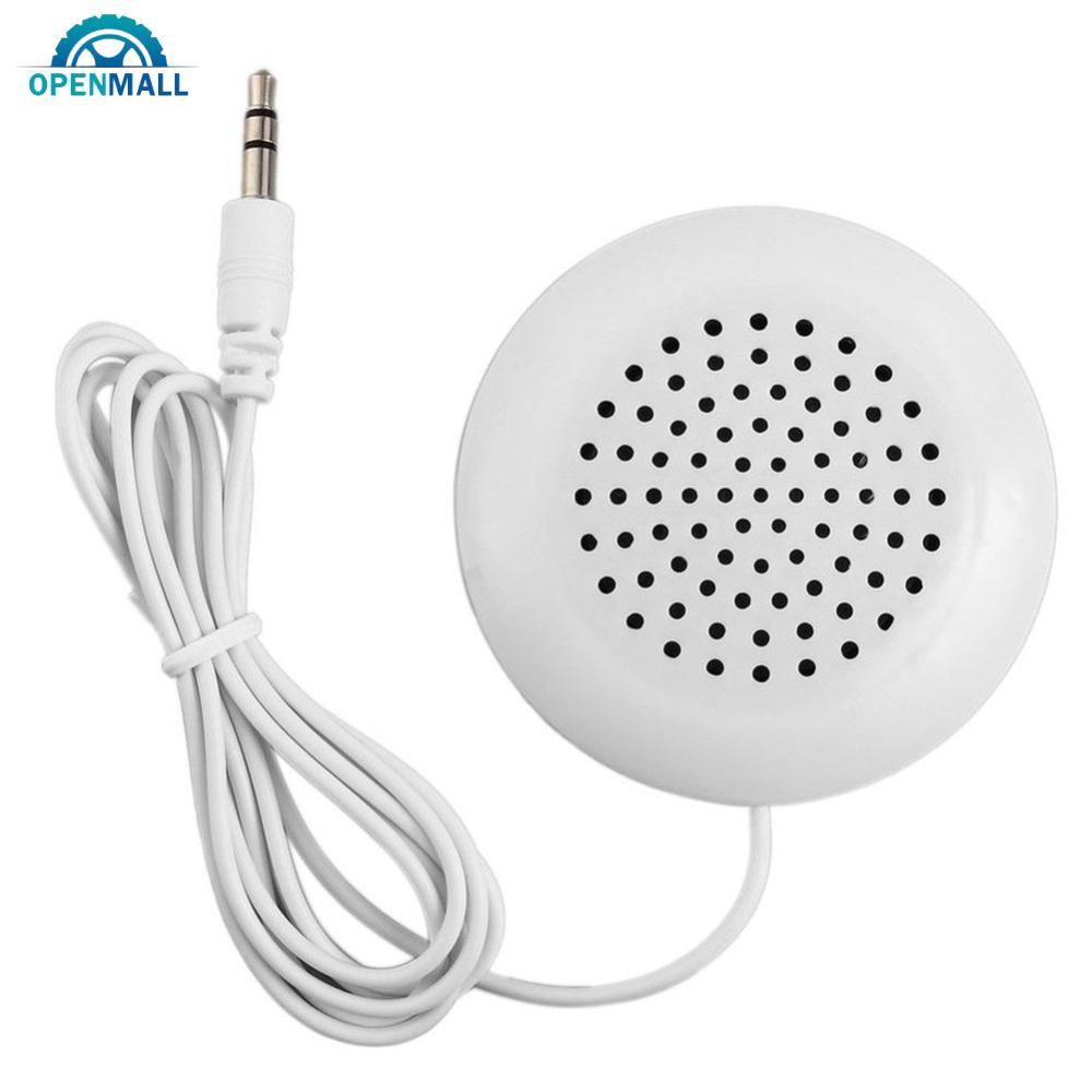 OPENMALL Mini Alto-Falante Branco De Alta Qualidade 3.5mm Portátil Travesseiro De Áudio Para MP3/MP4/CD/iPod/Smartphone