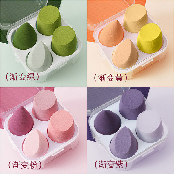 Conjunto de ovo de beleza cabaça puff gota de água puff maquiagem ovo almofada de ar esponja puff ferramenta de beleza