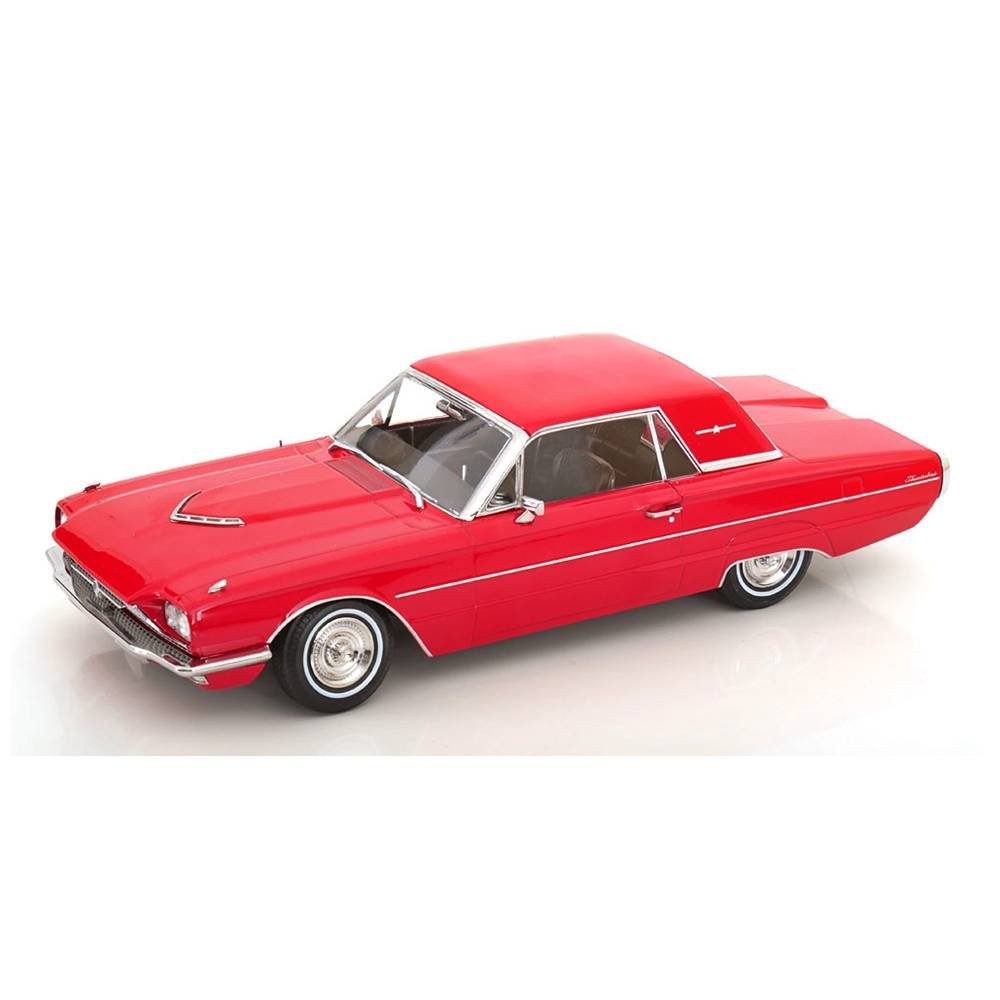 Miniatura Carro Ford Thunderbird Hardtop Coupe (1966) - Vermelho - 1:18 - KK Scale