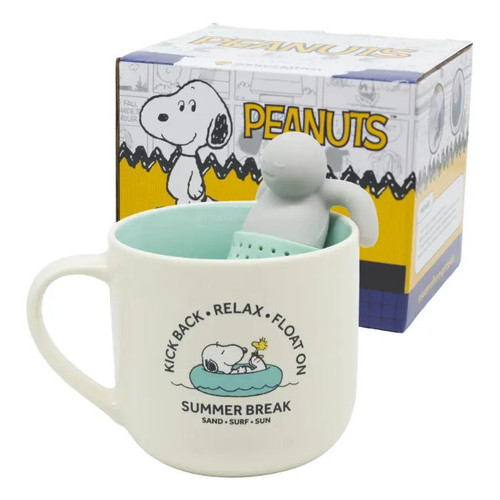 Caneca Snoopy Float Com Difusor Para Chá Zona Criativa Geek
