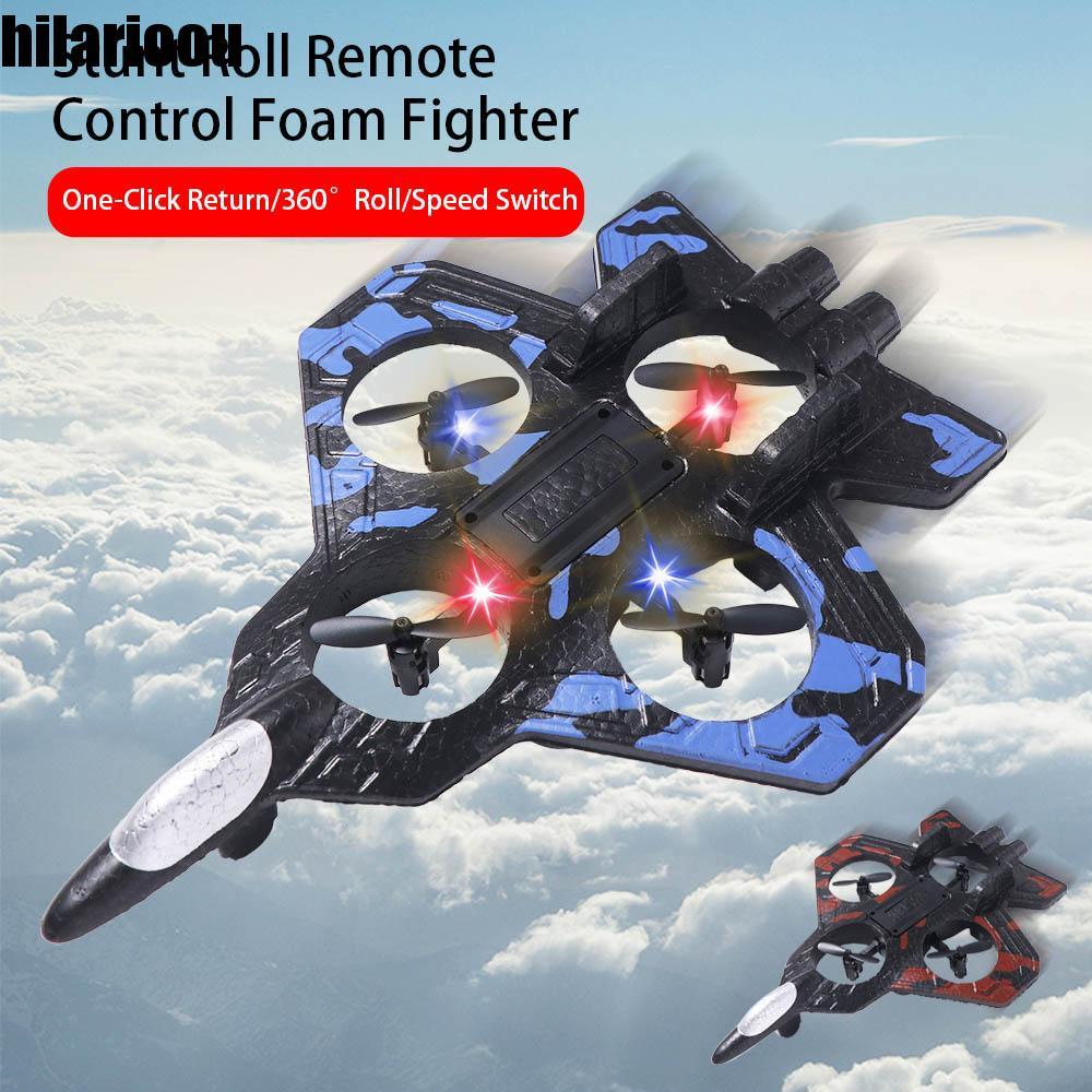 HILARIOOU Controle Remoto Foam Fighter , 2.4G Stunt Gravity Sensing Quatro Motor Helicóptero Brinquedo , Com Luz