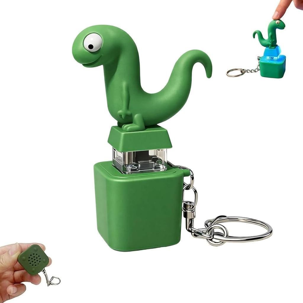Brinquedo Anti-estresse Sapo Chiador - Chaveiro com Carregamento USB-C, Aliviador de estresse para adultos com luzes col