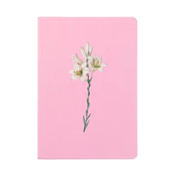 Livro Bloco de Anotações Lírio Rosa | Capa Brochura