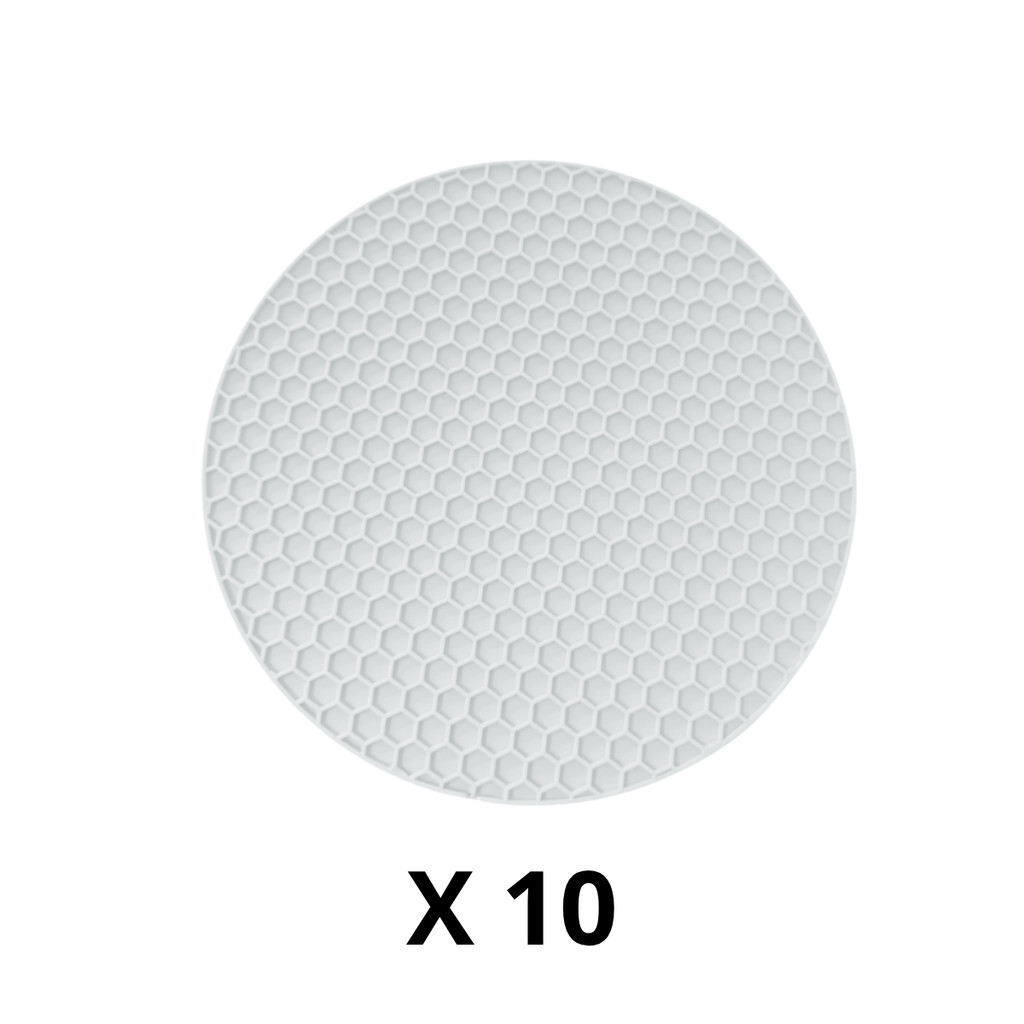 kit 10 Descanso de Panela Silicone Antiaderente Suporte Porta Panela Quente