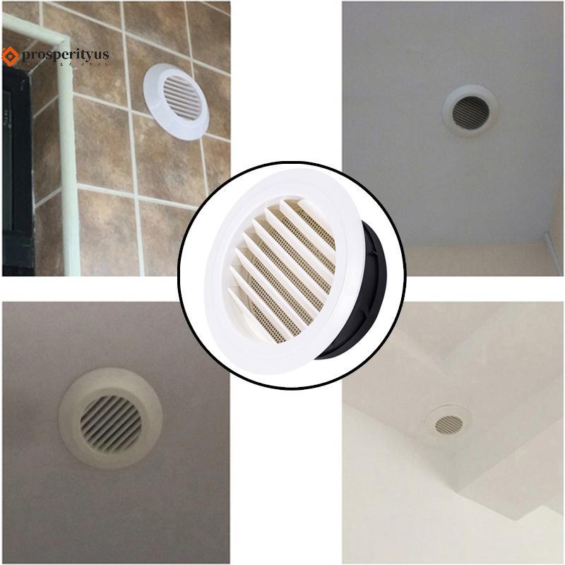 [PPTS] Grade De Ventilação De Ar De Parede Externa Duto De Exaustão Redondo De Plástico