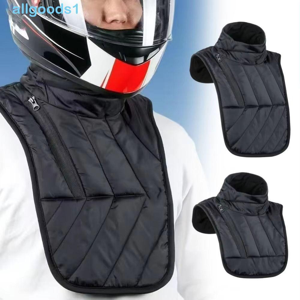 Aquecedor De Pescoço Para Motocicleta De Inverno ALLGOODS , Colete De Ombro Ajustável Espesso , Lenço Protetor Curto/Lon