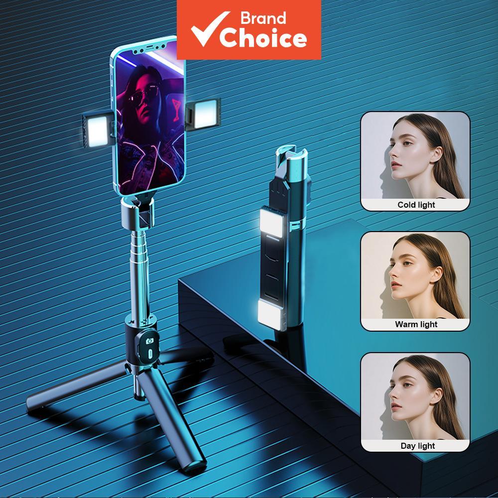 TOILEUM Bastão de Selfie para Smartphone de 1m de Altura, Bluetooth, Aço Inoxidável, Tripé de Metal Sem Fio