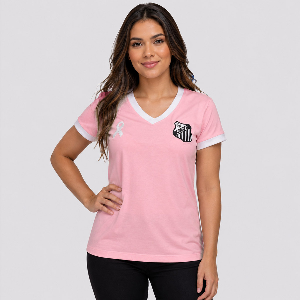Camisa Santos Outubro Rosa Feminina