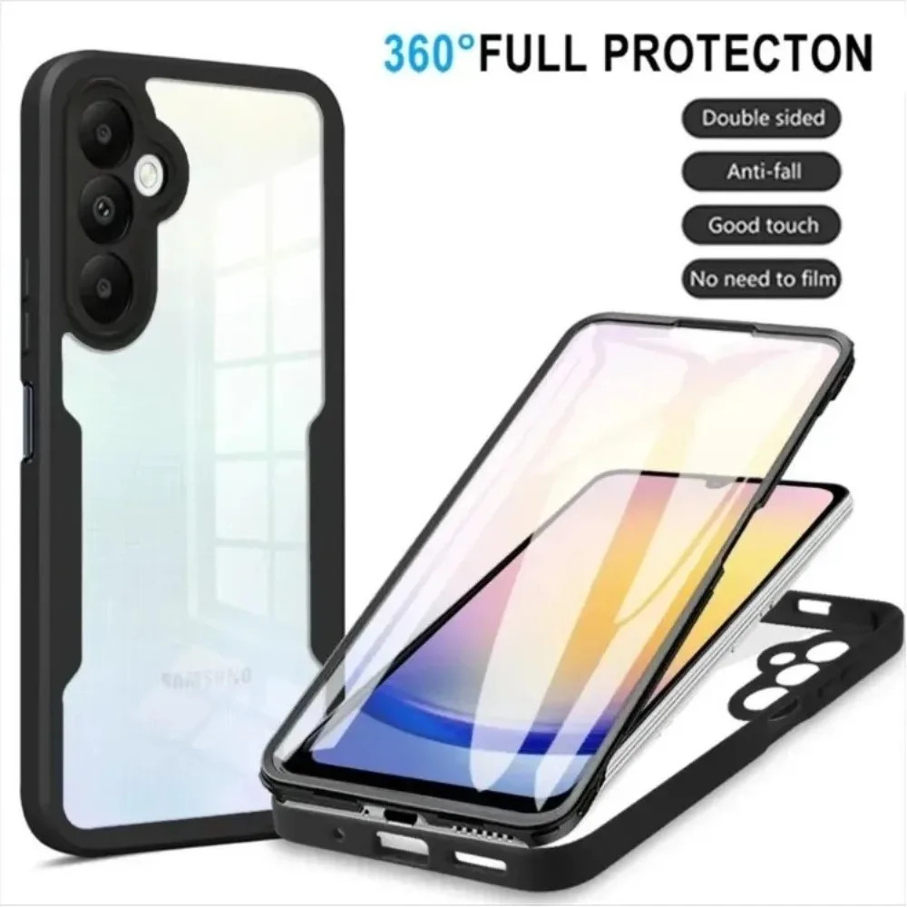 Para Samsung S26 S25 Ultra Plus Edge FE A57 A37 A27 A17 A07 A56 A36 A26 A16 A06 A55 A35 A25 A05 A15 A05S Capa Transparen