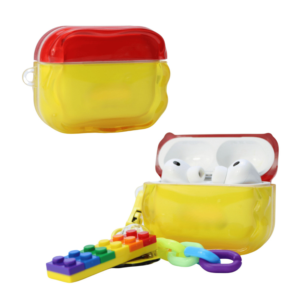 Capa Protetora de Silicone Nerdcase para AirPods Pro 3, Lego Brick