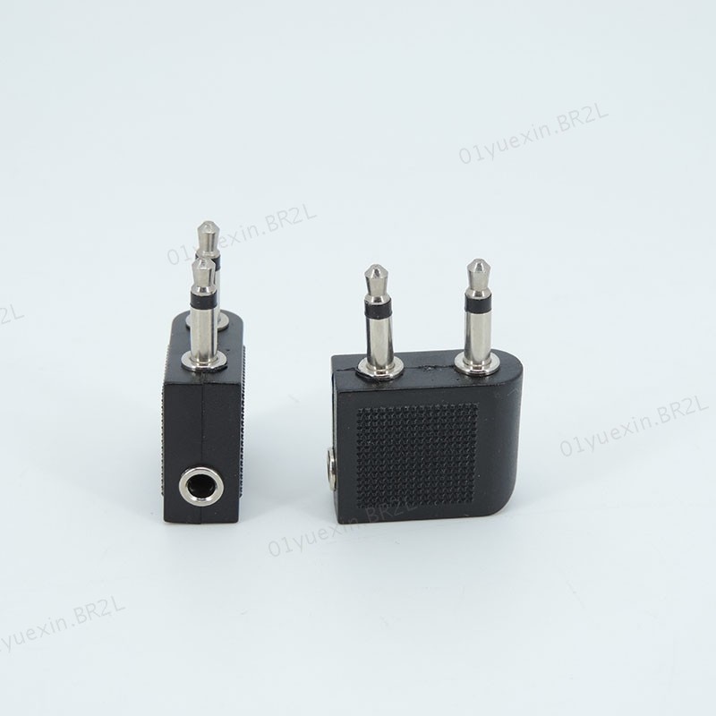 Avião De Ar Duplo 3.5mm Fêmea Para 2 jack Macho Tomada De Fone De Ouvido Mono Conector De Áudio Adaptador Divisor De Via