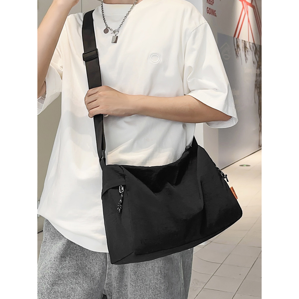 Lazer saco do mensageiro dos homens Street Wear bolsa de ombro leve Commuter saco feminino esportes ao ar livre saco de 