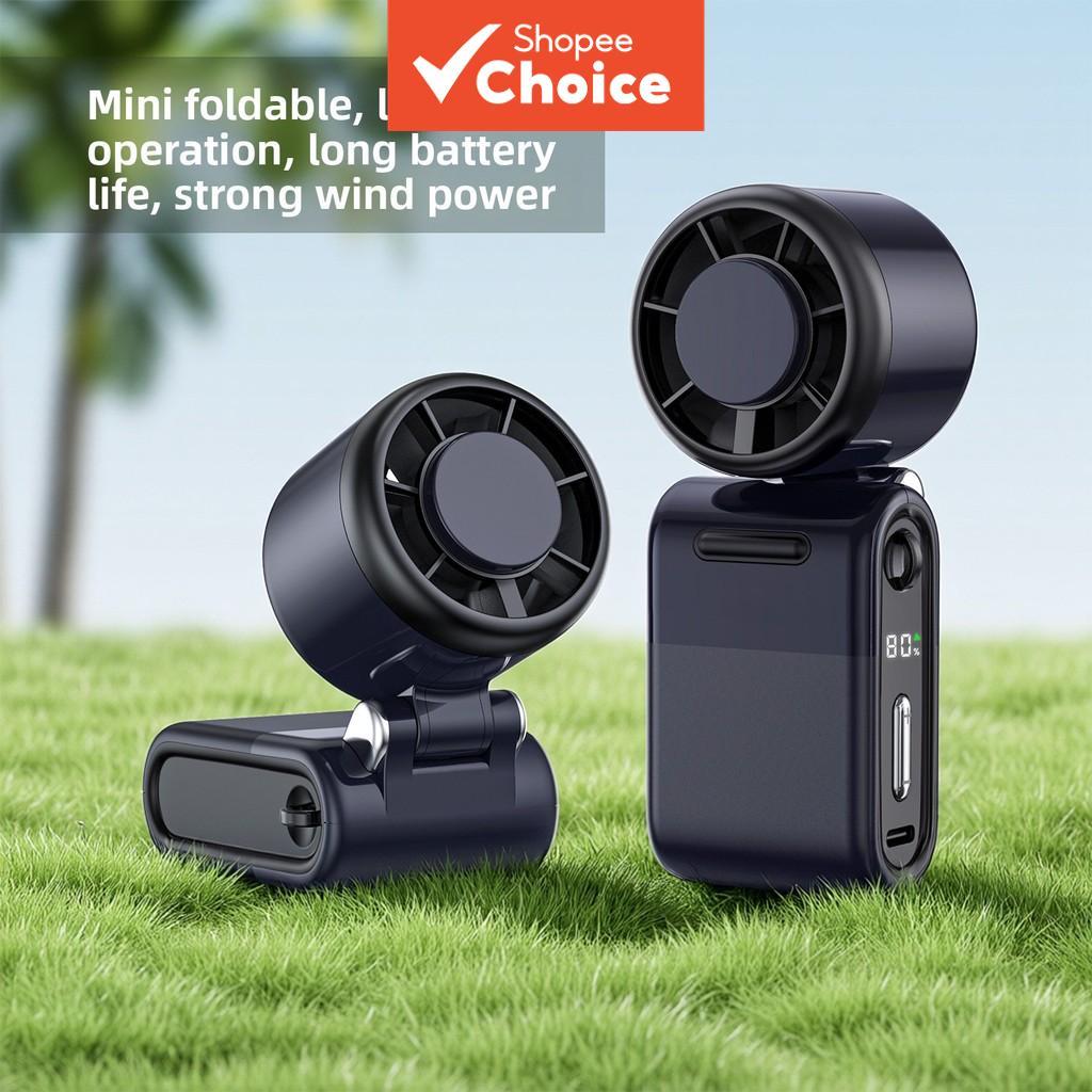 [Ventilador portátil e essencial para o ar livre] Ventilador portátil turbo portátil 2026, mini ventilador recarregável