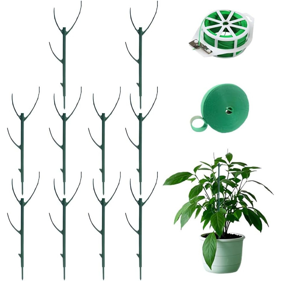 Suporte Empilhável para Plantas Monstera, Estaca de Jardinagem de Plástico Ajustável, Poste de Escalada, Suporte para Pl
