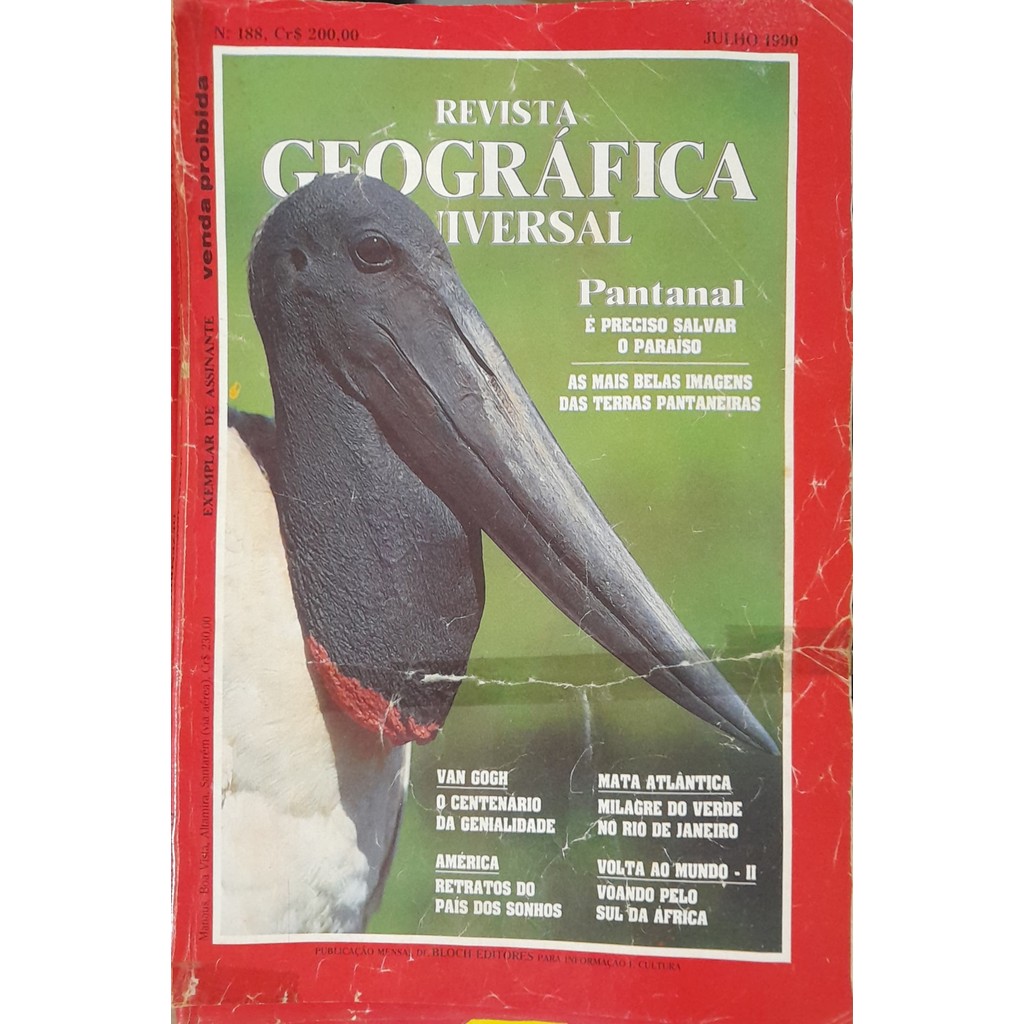 Revista Geográfica Universal nº 188 Julho 1990 de Bloch 8006774