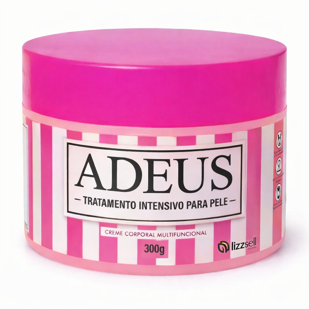 Creme Rosa Corporal Adeus 300g  Adeus Original