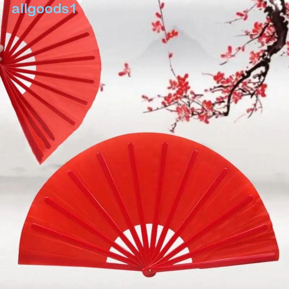 Ventilador ALLGOODS Kung Fu , De Osso De Plástico Portátil Clássico Durável De 8 Polegadas DIY Tai Chi