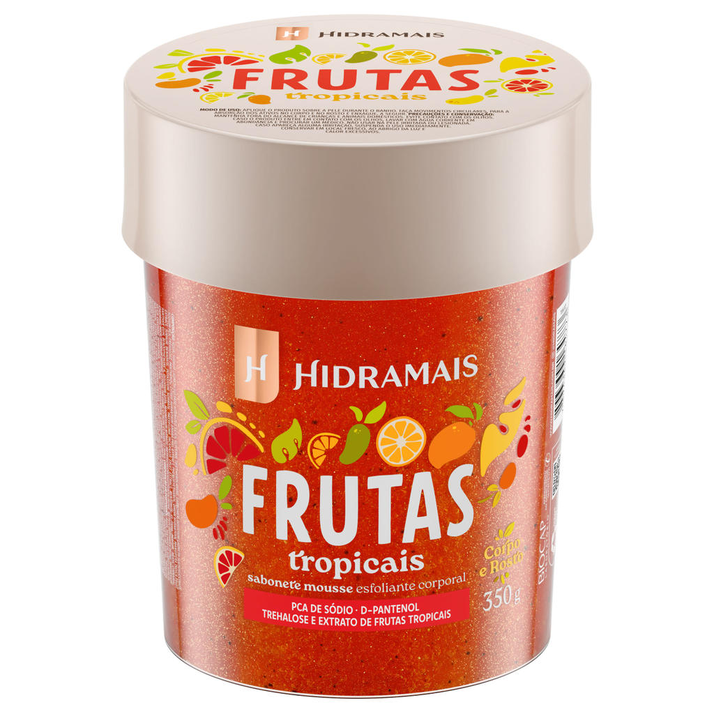 Imagem Esfoliante Corporal Sabonete Mousse Frutas Tropicais | 350g