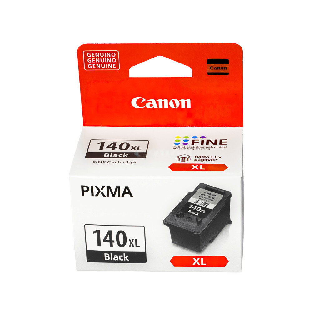 Cartucho De Tinta Canon Pg-140xl Pg140xl Preto 11ml MG3210 MG3510 MG3610 MX371 MX391 MX431 MX471