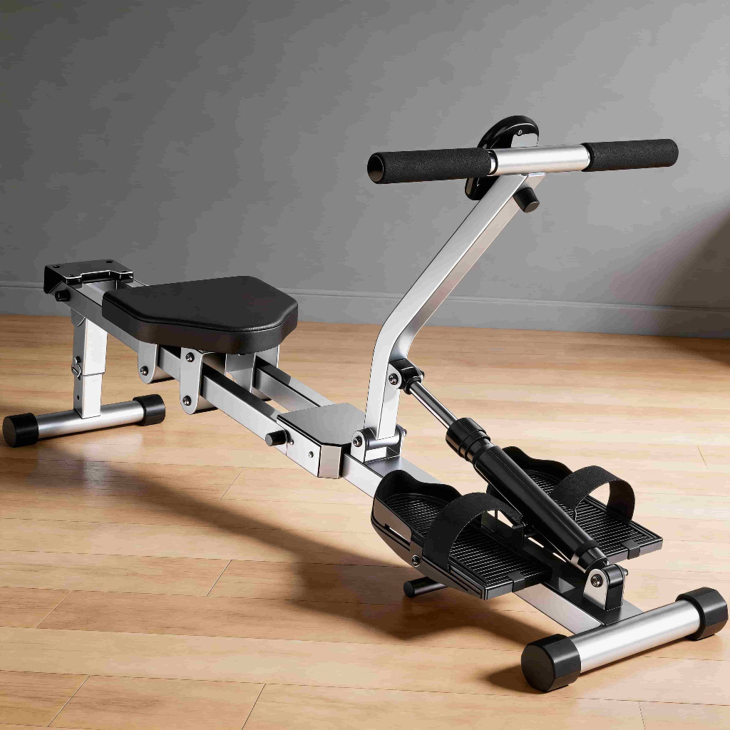 Remo Ergométrico Magnético Dobrável  Níveis Silencioso Compacto Academia Casa Fitness Exercício Treino